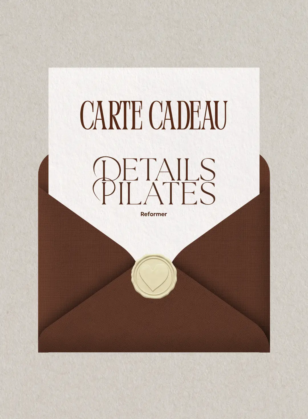 Carte cadeau Details Pilates pour offrir des séances de Pilates Reformer à Enghien